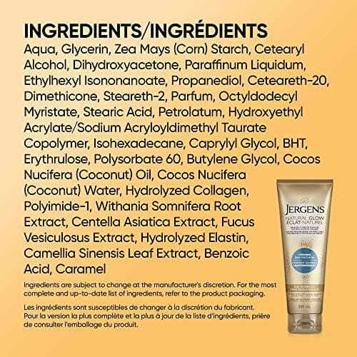 Jergens Natural Glow +Firming Daily Moisturizer & Gradual Sunless Self Tanning Body Lotion for Dry Skin, Fair to Medium Shade (200 mL) — view 9