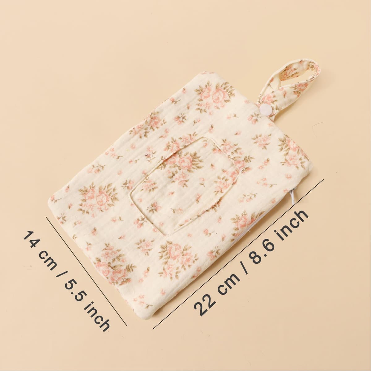 Porta toallitas portátil, estuche para de pañales, organizador de toallitas de viaje, contenedor compacto recargable con cordón, para baño al aire libre, dormitorio, guardería, hogar, cochecito, — view 2