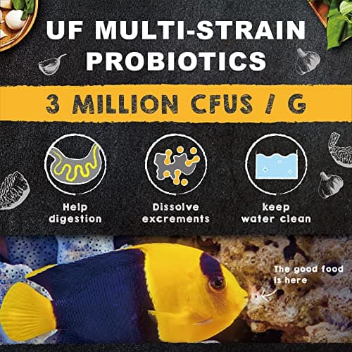 Ultra Fresh Marine Fish Food, 75% Sword Prawns + Squids, Natural Protein, Color Enhancement, for Small Saltwater Fish, Marine Shrimp Patties S 1.86oz — view 4