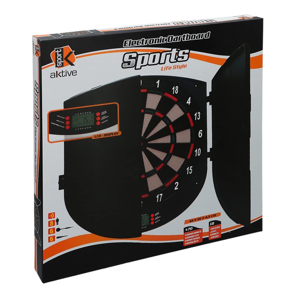 AKTIVE Diana electrónica multijuegos para niños y Adultos, Diana de Dardos Digital de Pared, Juguete Deportivo, Juguete de puntería, Diana de Dardos (54012) — view 5