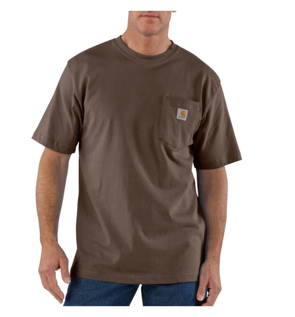 Carhartt Mens Loose Fit Heavyweight Short-Sleeve Pocket T-Shirt (Also Available in Big & Tall) CloseoutWork Utility T-Shirt — view 71