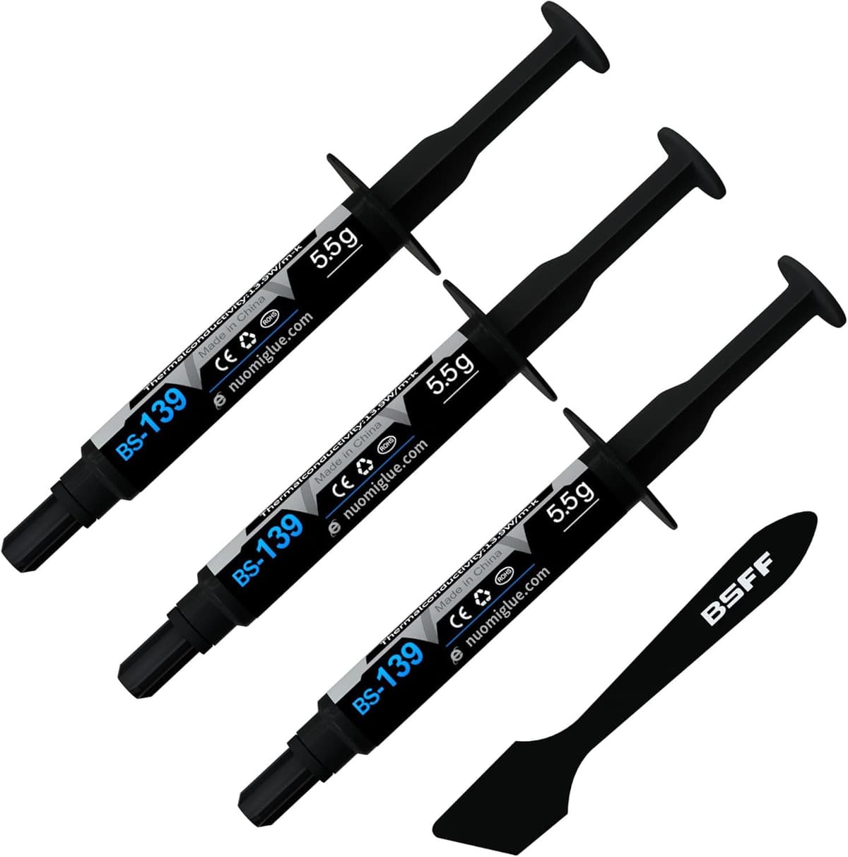 BSFF Thermal Paste, 5.5g with Toolkit CPU Paste Thermal Compound Paste Heatsink for IC/Processor/CPU/All Coolers, Carbon Based High Performance — view 8