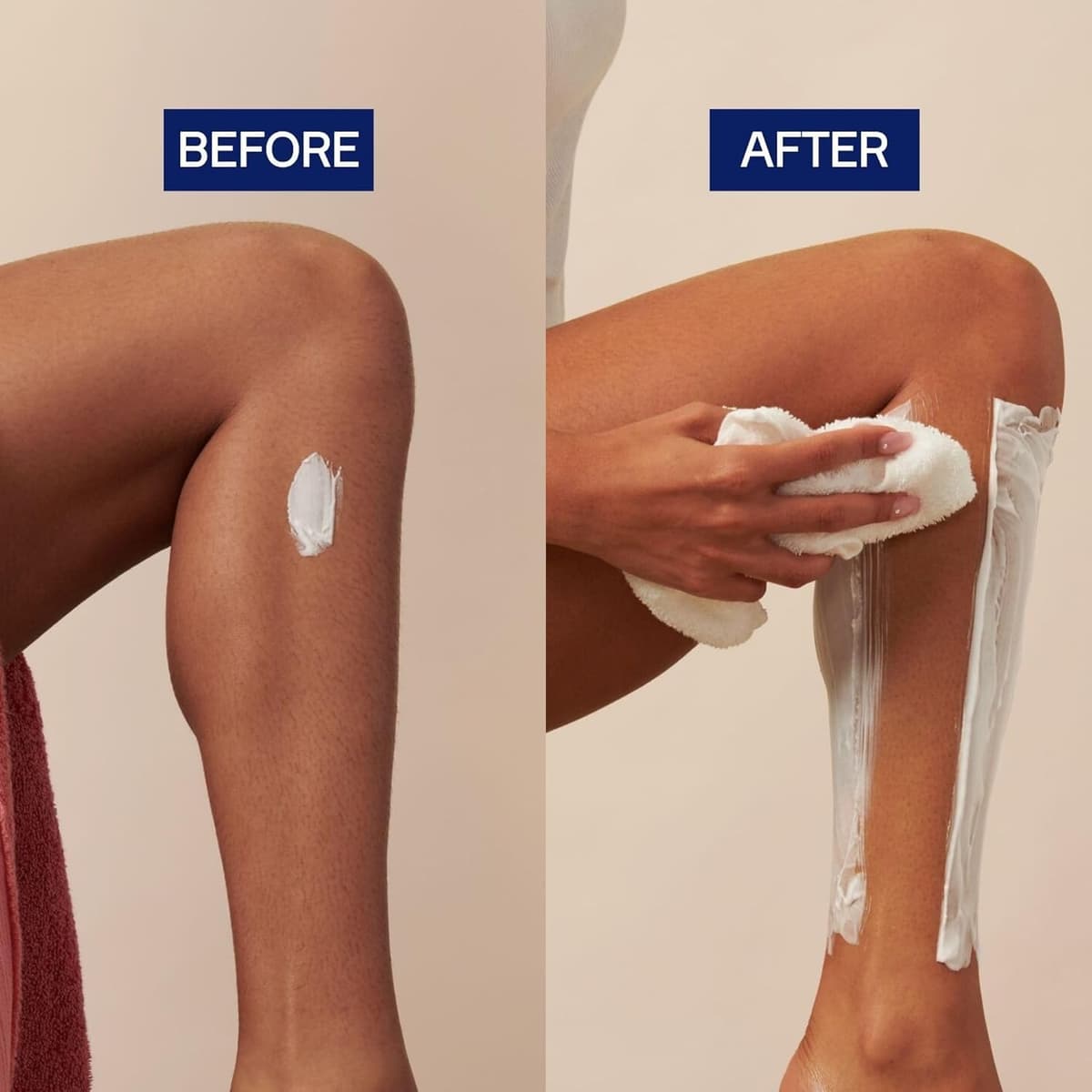 Nair Sensitive Hair Removal Cream Multipack for Dry & Sensitive Skin – Legs & Body with Argan Oil & Aloe Vera – Gentle Nair Hair Removal Cream – 100ml x 4 — view 3
