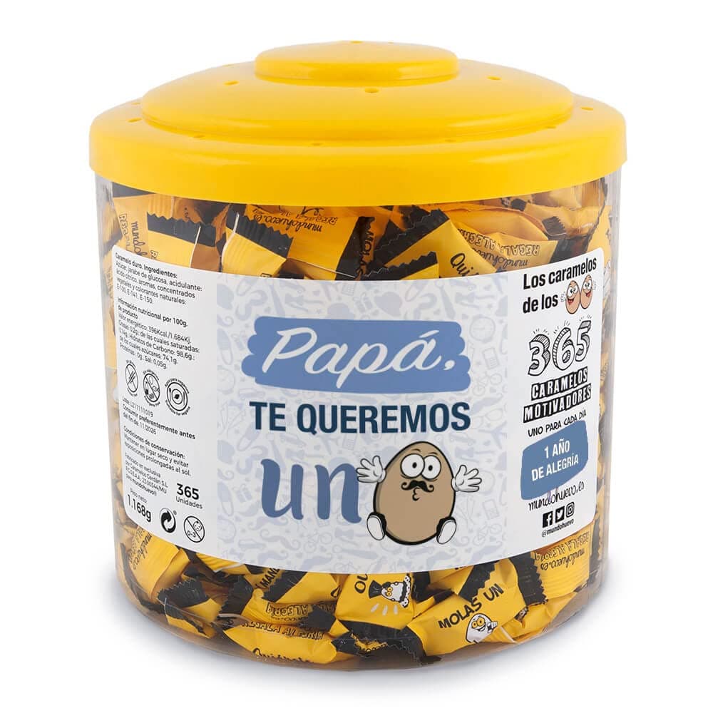 Regalo original. Tarro con 365 caramelos motivadores. Mi compañera de trabajo mola un huevo. Un caramelo motivador para cada dia del año — view 18