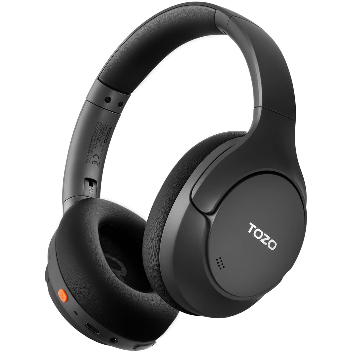 TOZO HT3 Bluetooth Headphones, Active Noise Cancelling with 5-Mic AI Chat, Wireless Over Ear Bluetooth, Hi-Res Audio, 90H Playtime, Transparency Mode, Dual Bluetooth Connection, 32 EQ Modes — view 15
