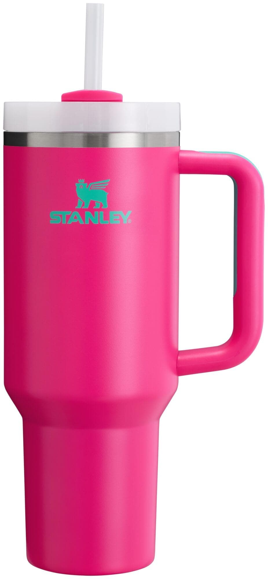 Stanley Quencher - Vaso H2.0 con mango - 1200 ml - Tapa de rosca con pajita incluida - Antifugas y portavasos de coche compatible para viajes - Vaso térmico de acero — view 55