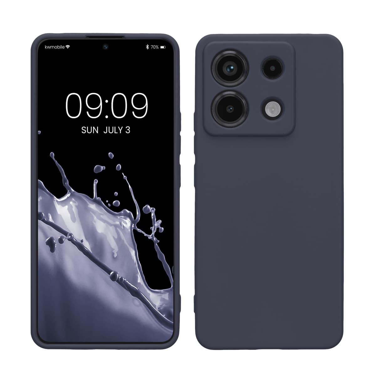 kwmobile Carcasa Compatible con Xiaomi Redmi Note 14 Pro 5G / Poco X7 Funda - Funda Ultrafina de TPU con Bordes elevados - Lavanda Metalizado — view 62
