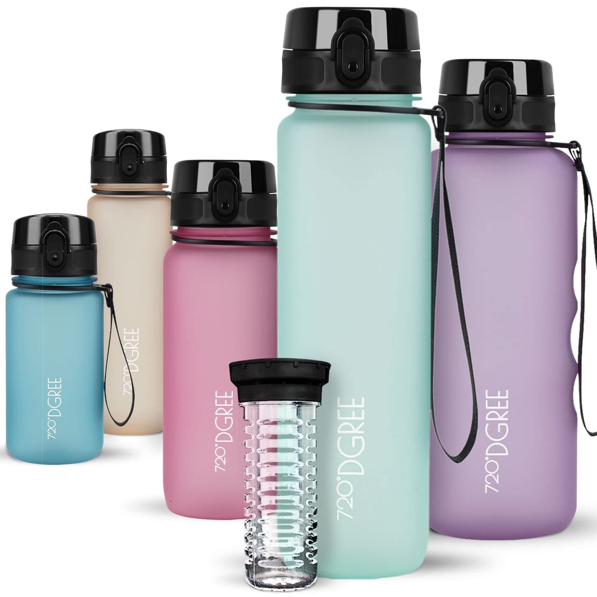 720°DGREE Botella de agua uberBottle – 1,5 litros, 1500ml | Novedosa botella deportiva | Sin BPA | Ideal para niños, fitness, deportes, fútbol, guardería, escuela, pequeños, antigoteo — view 184