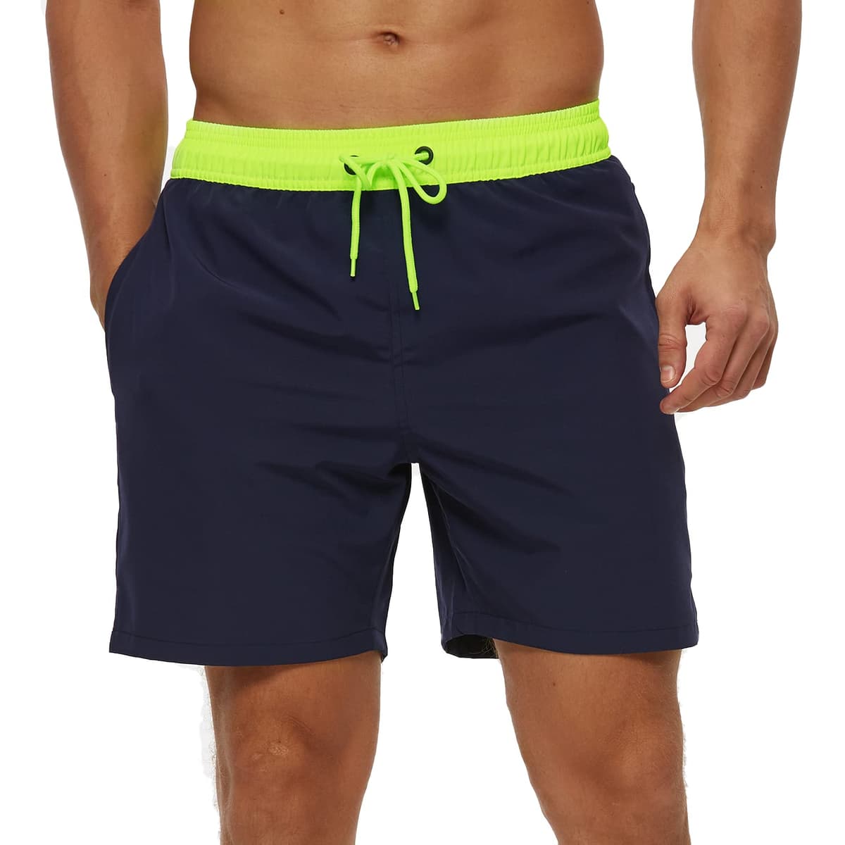 Bañador Hombre 2 en 1 Bañador de Secado Rápido con Forro de Malla y Cordón de Ajuste para Playa Bañador Casual Impermeable para Piscina Verano — view 13