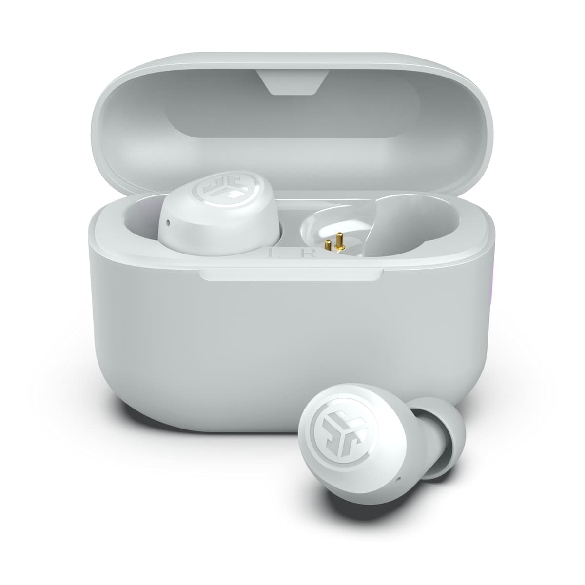 JLab Go Air Pop+ Auriculares Inalambricos Bluetooth, Wireless Earbuds 35+ Horas Rendimiento con Caja de Carga - Audifonos Bluetooth Inalambricos con Micrófono, Dual Connect, App, Negro Medianoche — view 19