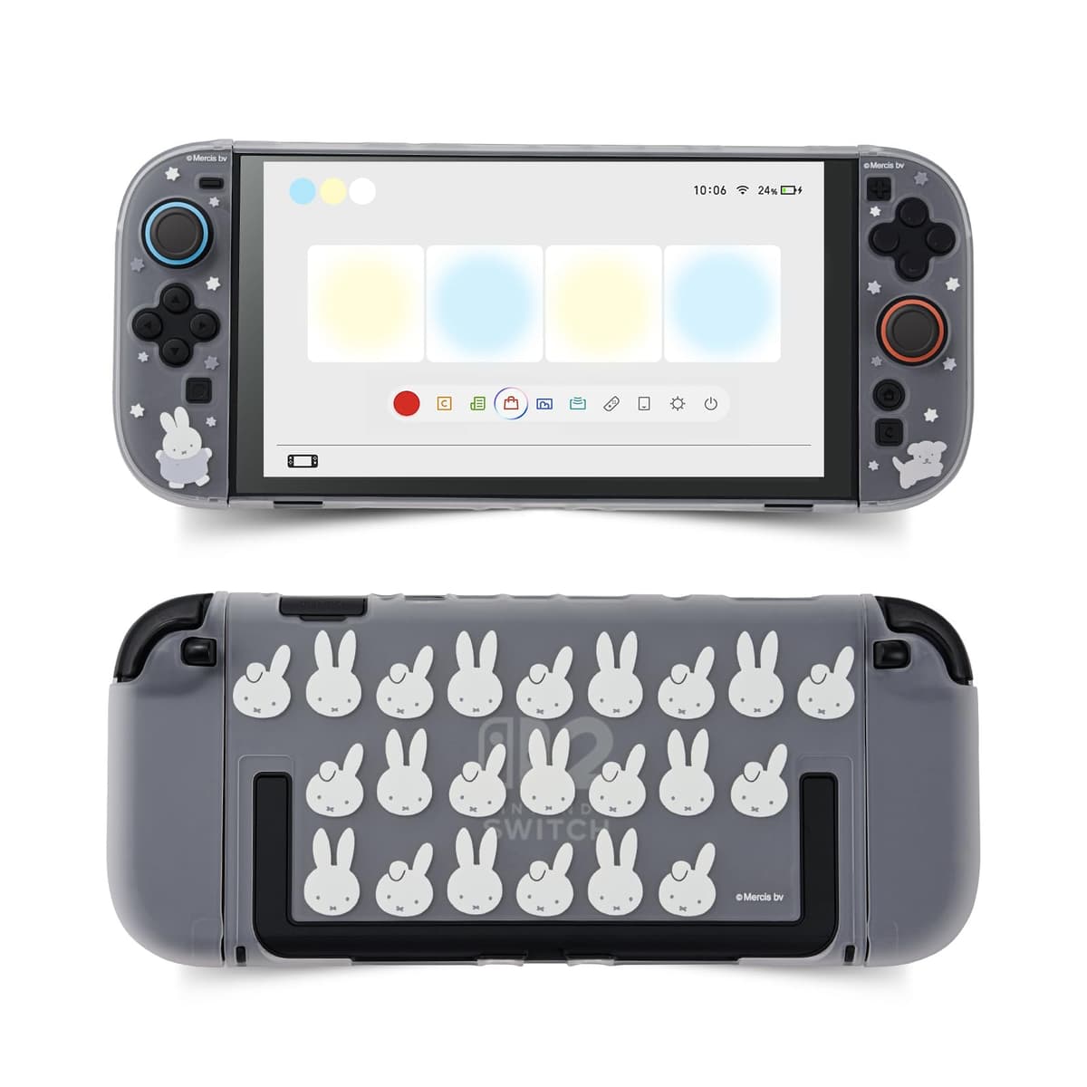 Kuitmor Cute Plush Protective Case Compatible with Switch 2 (2025), Anti-Scratch and Shock-Absorption Hard PC Shell Cover for Switch 2 Game Console and Joystick Controller - KLM — view 16