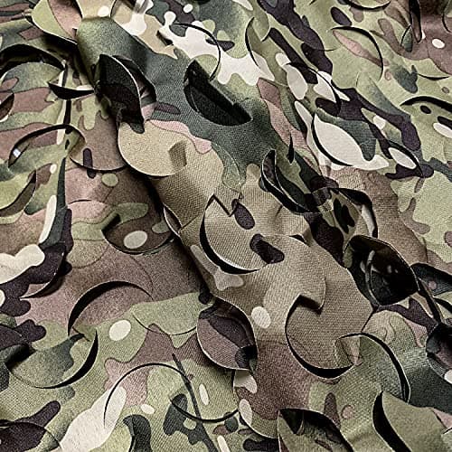 GRVCN Camo Netting Camouflage Net, Bulk Roll Sunshade Mesh Nets for Hunting Blind Shooting Military Theme Party Decorations