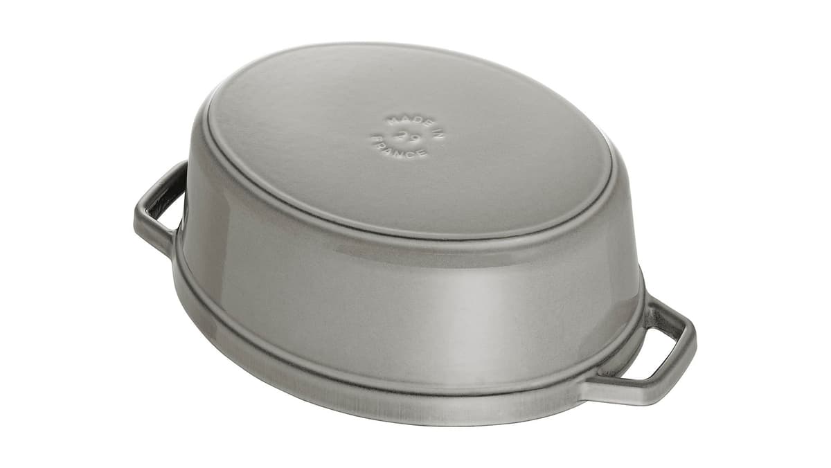 STAUB Cacerola/Cocotte de Hierro Fundido Ovalada, 17 cm, 1 L, Gris grafito — view 5