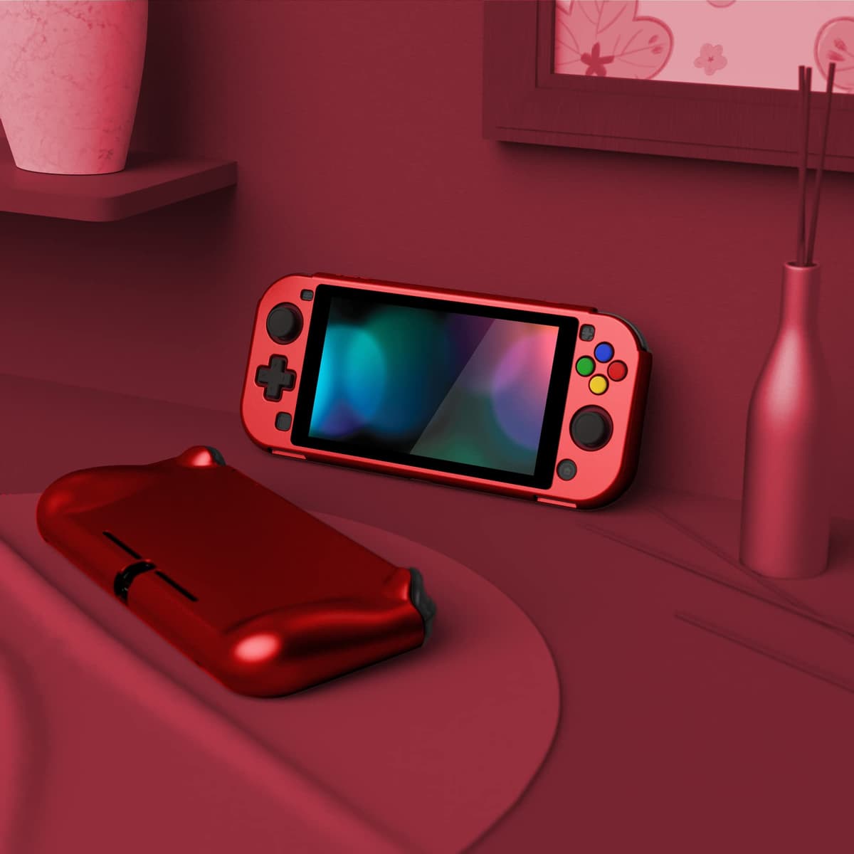 playvital ZealProtect Protective Case for Nintendo Switch Lite, Hard Shell Grip Cover for Nintendo Switch Lite w/Screen Protector & Thumb Grip Caps & Button Caps - Antique Yellow — view 31