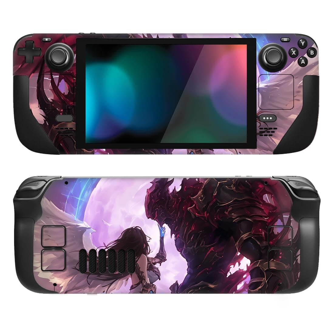playvital Full Set Protective Skin Decal for Steam Deck LCD, Custom Stickers Vinyl Cover for Steam Deck OLED - Classics SNES Style — view 35