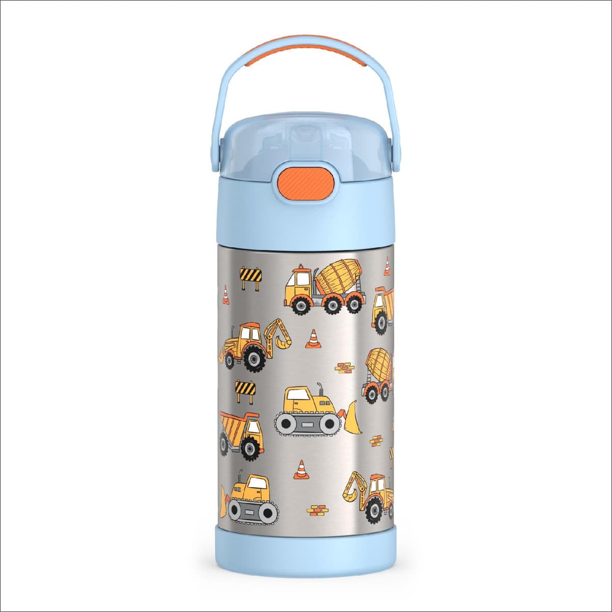 THERMOS FUNTAINER Water Bottle with Straw - 12 Ounce - Kids Stainless Steel Vacuum Insulated Water Bottle with Lid, Animal Presents — view 19