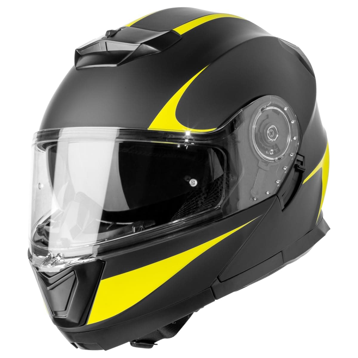 VINZ Busan Casco Modular con Visera Solar | Casco Moto & Scooter & Ciclomotor | ECE 22.06 Homologado | En Tamaño XS - XXL | para Hombre y Mujer — view 3
