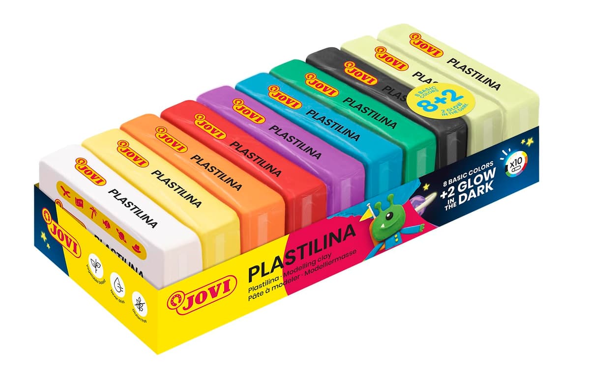 Plastilina jovi 50 tamaño pequeño bandeja de 10 unidades colores surtidos — view 7