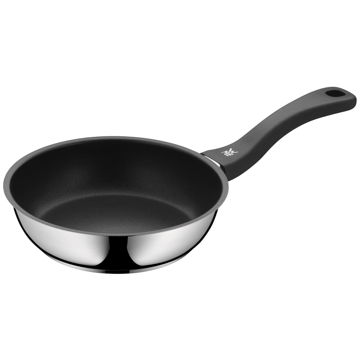 WMF Devil - Juego de 2 Sartenes Antiadherentes 24-28 cm, Sartén de Acero Inoxidable y Revestimiento Antiadherente para Todo Tipo de Cocinas Incluido Inducción, sin PFOA, Color Negro — view 5