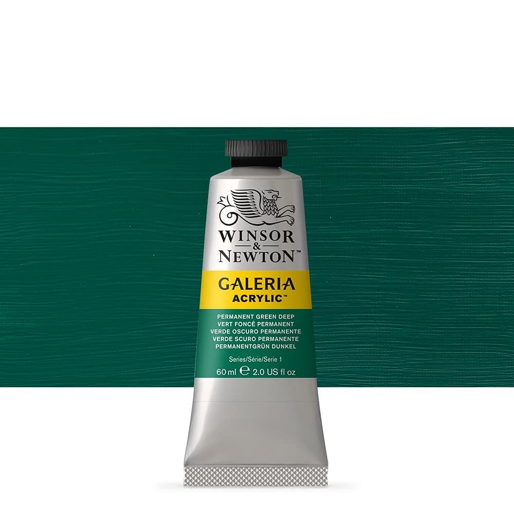 Winsor & Newton Galería - Pintura Acrílica , 500 ml, Verde (Deep Turquoise) — view 161