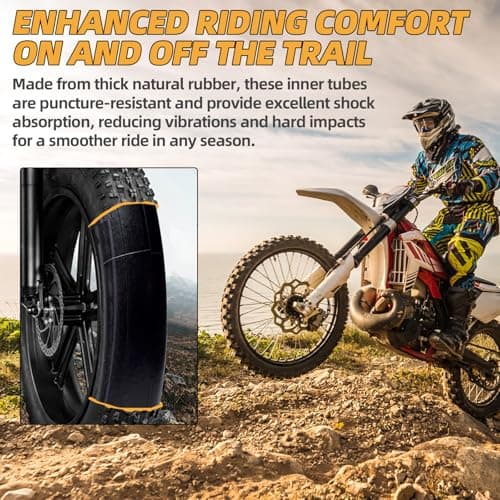AR-PRO 3.00-14 Dirt Bike Inner Tubes with TR4 Straight Valve, Heavy Duty 90/100-14 Rear Motorcycle Inner Tube for 110cc 125cc 140cc Dirt Pit Bike Tires (1-Pack) — view 4