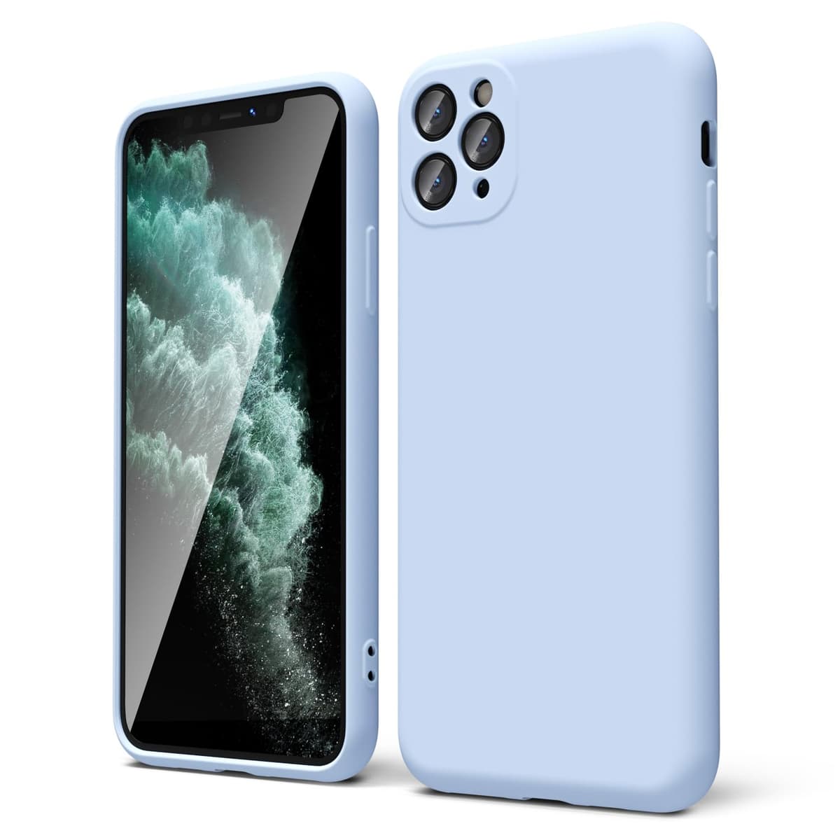 oakxco for iPhone 17 Pro Max Phone Case Liquid Silicone, Cute Thin Slim Grip Soft Rubber Gel for Women Men, Smooth Matte TPU Plain Solid Color Girly Simple Case with Camera Cover, Light Pink — view 1595