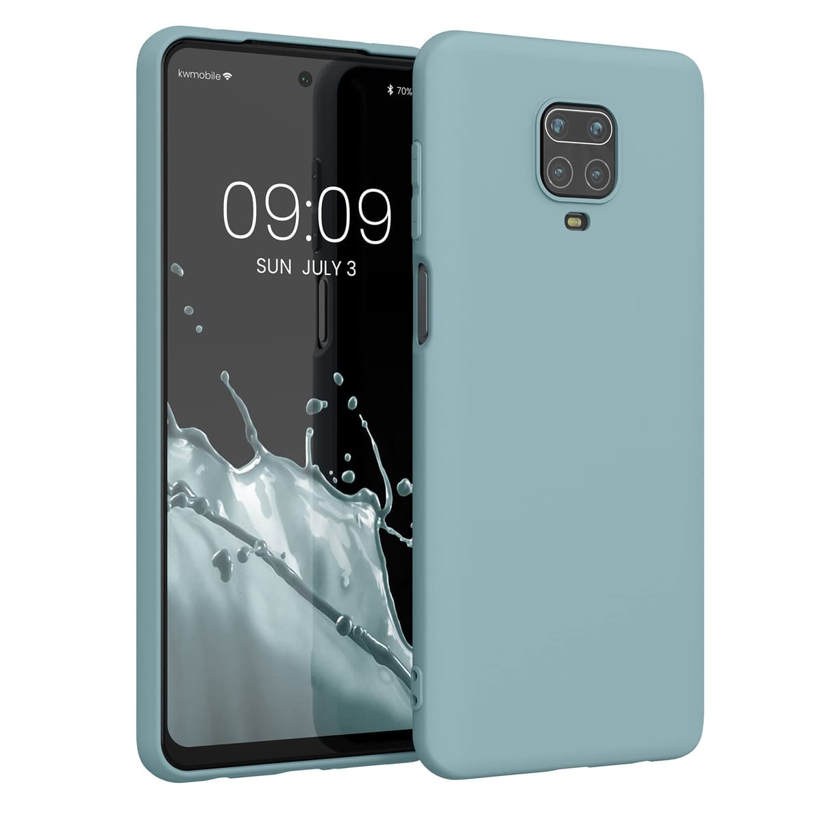 kwmobile Carcasa Compatible con Xiaomi Redmi Note 14 Pro 5G / Poco X7 Funda - Funda Ultrafina de TPU con Bordes elevados - Lavanda Metalizado — view 193