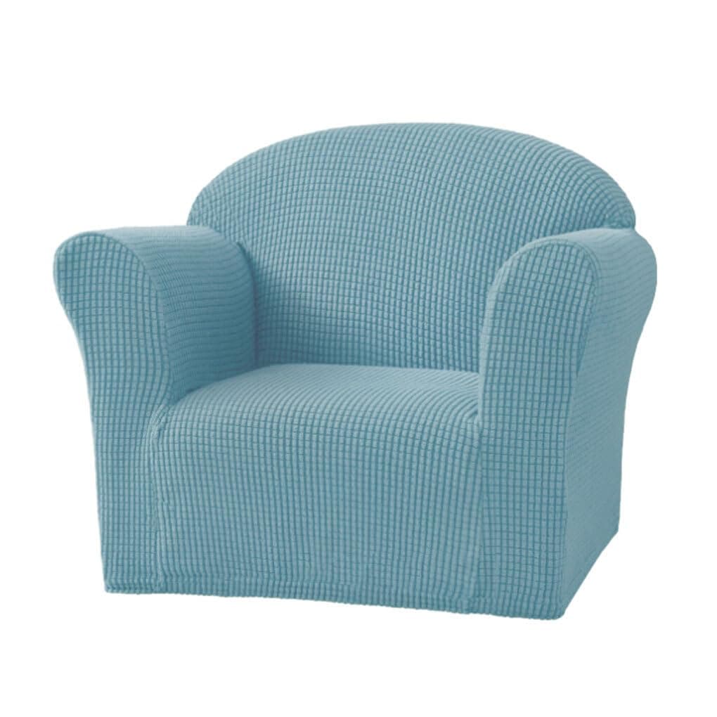 YIUPEDRFG Funda elástica para Silla de excelente Elasticidad, protección Total y Comodidad, Funda de sofá para niños de poliéster Suave y Transpirable, Azul Claro