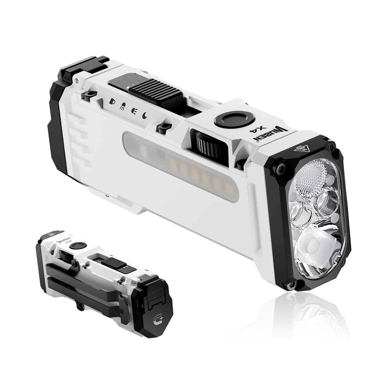 WUBEN X4 EDC Rechargeable Flashlight with RGB Light, LED Flashlight 1500 High Lumens with Tactical Switch and Magnetic, IP65 Portable Pocket USB C, Mini Flash Light for Travel, Camping, Work — view 11