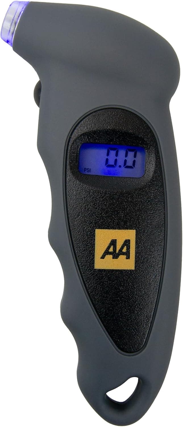 AA Digital Tyre Pressure Gauge AA1634 - Easy to Use on Cars Motorbikes Vans Bicycles - Backlit LCD Screen - 0-100 PSI/0--6.85 Bar — view 5