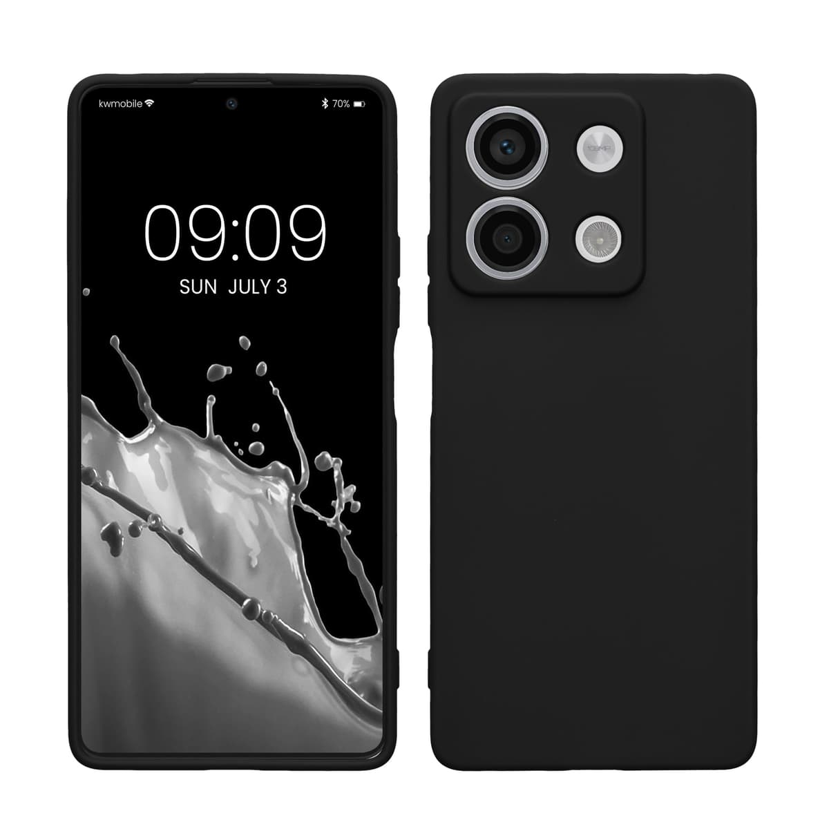 kwmobile Carcasa Compatible con Xiaomi Redmi Note 14 Pro 5G / Poco X7 Funda - Funda Ultrafina de TPU con Bordes elevados - Lavanda Metalizado — view 229