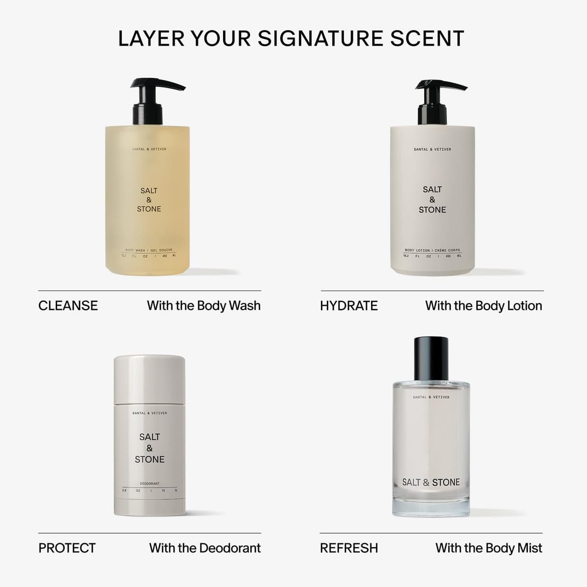 Salt & Stone Body Wash with Antioxidants for Deep Moisture | For Women & Men, Sulfate, Paraben, & Dye Free, Leaving Skin Soft and Hydrated — view 7