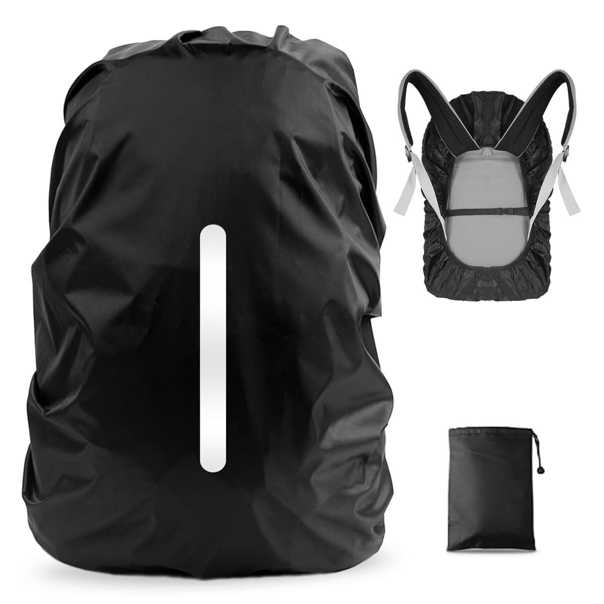 LAMA 2pcs Funda Impermeable para la Lluvia para Mochila, Protector Reflectante a Prueba de Lluvia para Antipolvo y Antirrobo S 18L-25L — view 16