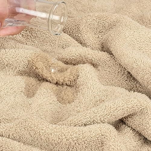 Cotton Paradise 100% Cotton Turkish Towel Set, Soft Absorbent Quick Dry, 6 Piece Towel Set, Beige — view 5