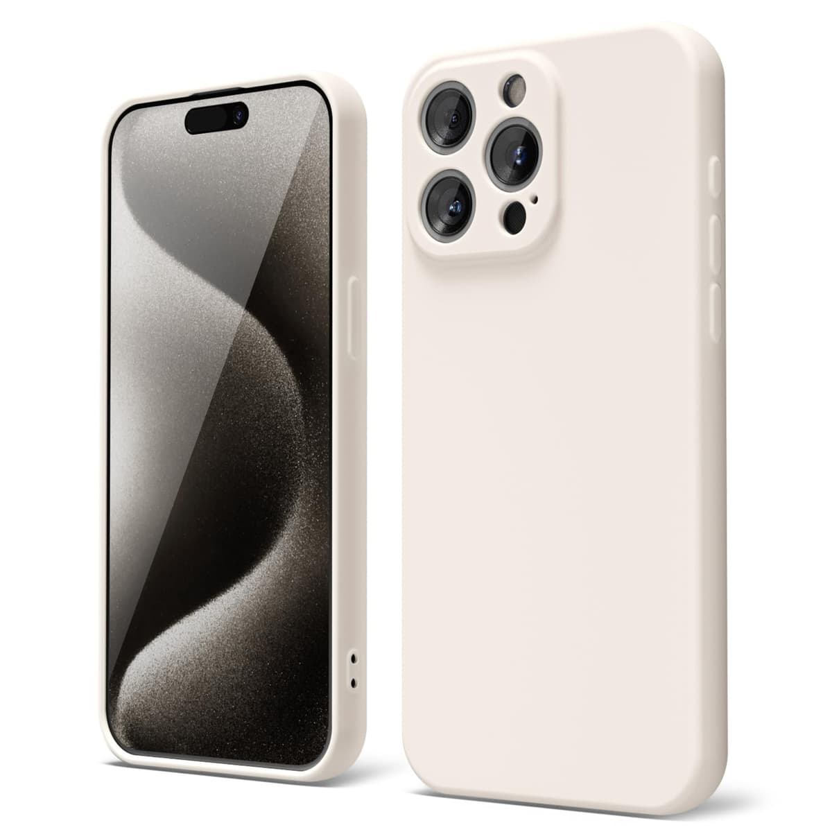 oakxco for iPhone 17 Pro Max Phone Case Liquid Silicone, Cute Thin Slim Grip Soft Rubber Gel for Women Men, Smooth Matte TPU Plain Solid Color Girly Simple Case with Camera Cover, Light Pink — view 835