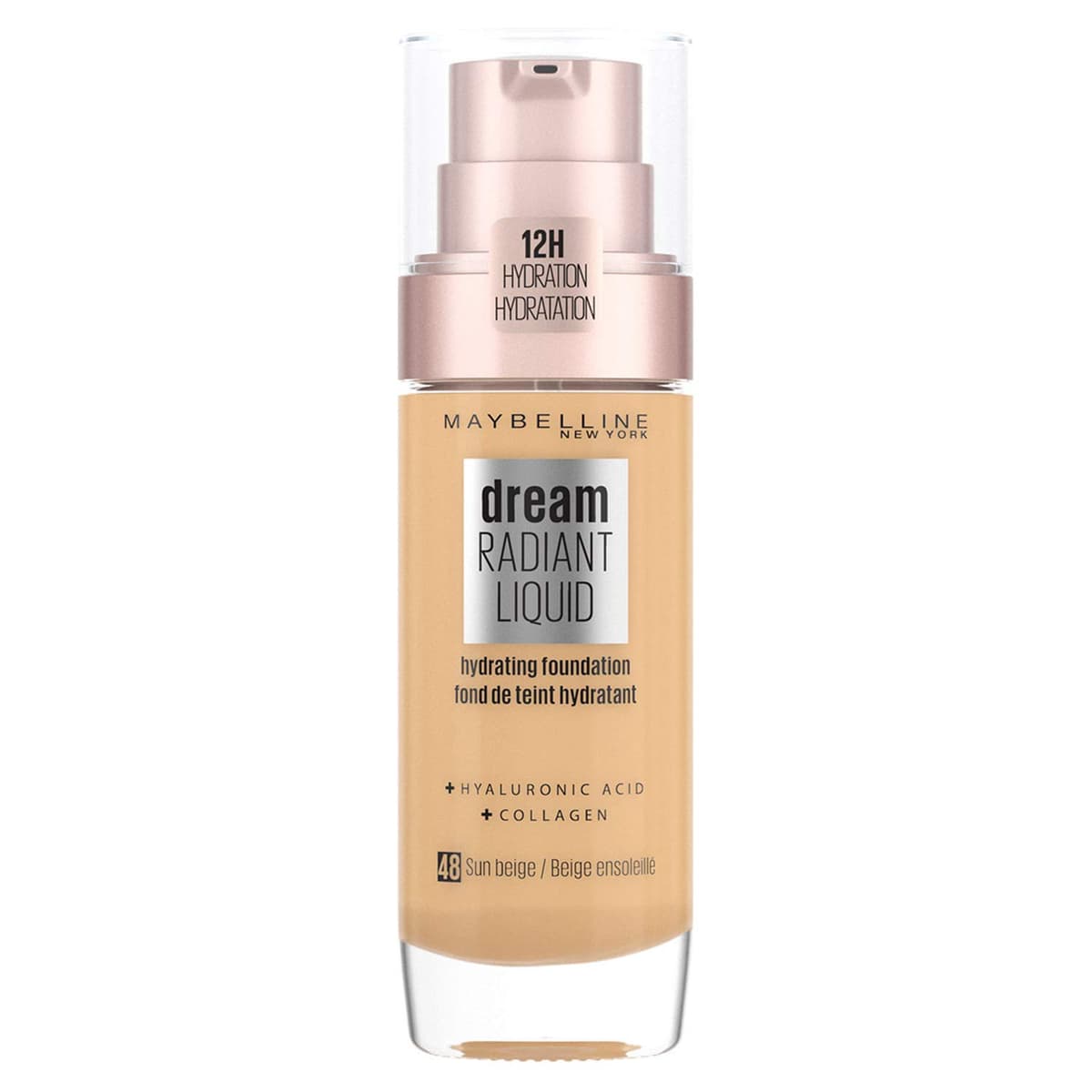 Maybelline Foundation, Dream Radiant Liquid Hydrating Foundation with Hyaluronic Acid and Collagen - Lightweight, Medium Coverage Up to 12 Hour Hydration, 30 Sand — view 20