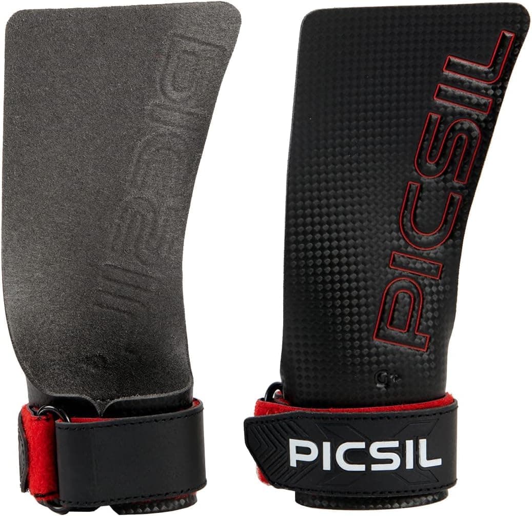 PICSIL - Calleras RX | Material de Fibra de Carbono | Uso con Magnesio | Agarre en Todas Superficies y Tipo de Barras | Diseñadas para Todos los Atletas