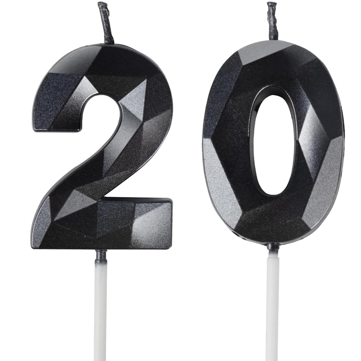 Yiran 50th Birthday Candles, Gold Number 50 Happy Birthday Candles, Cake Topper Decorations for Birthday Party, Wedding Anniversary Celebration Supply — view 39
