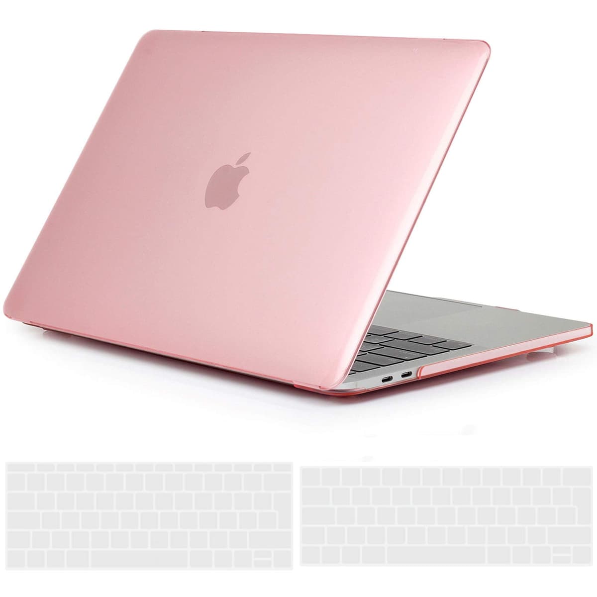 TECOOL Case compatible with MacBook Air M1 & MacBook Air 13 inch Retina 2020 2019 2018 (A2337 A2179 A1932), Plastic Snap On Hard Shell Cover & UK EU Keyboard Protector, Crystal Clear (Glossy) — view 52