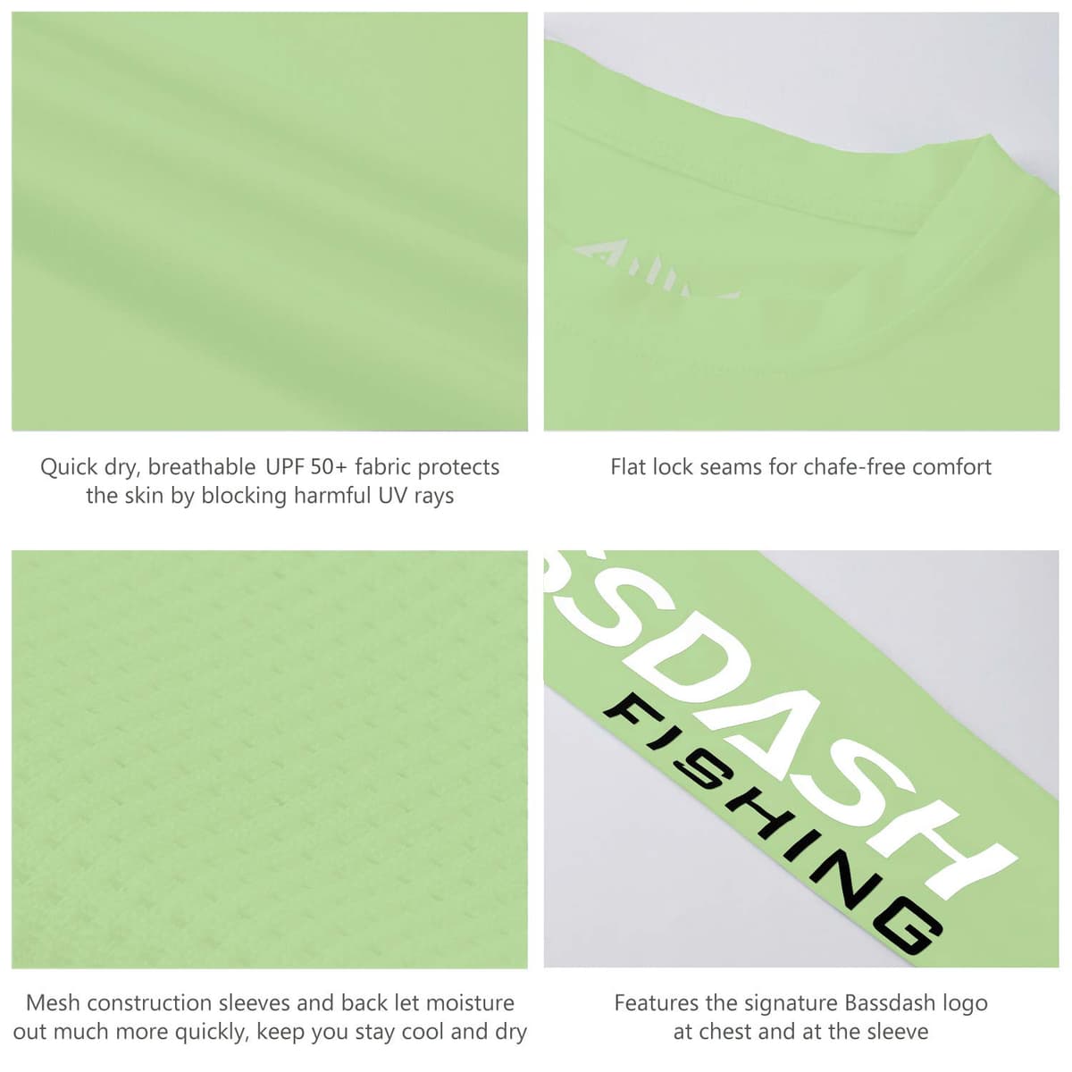 Bassdash Camisetas de Pesca para Hombre protección Solar UV UPF 50+ Camiseta de Manga Larga — view 5