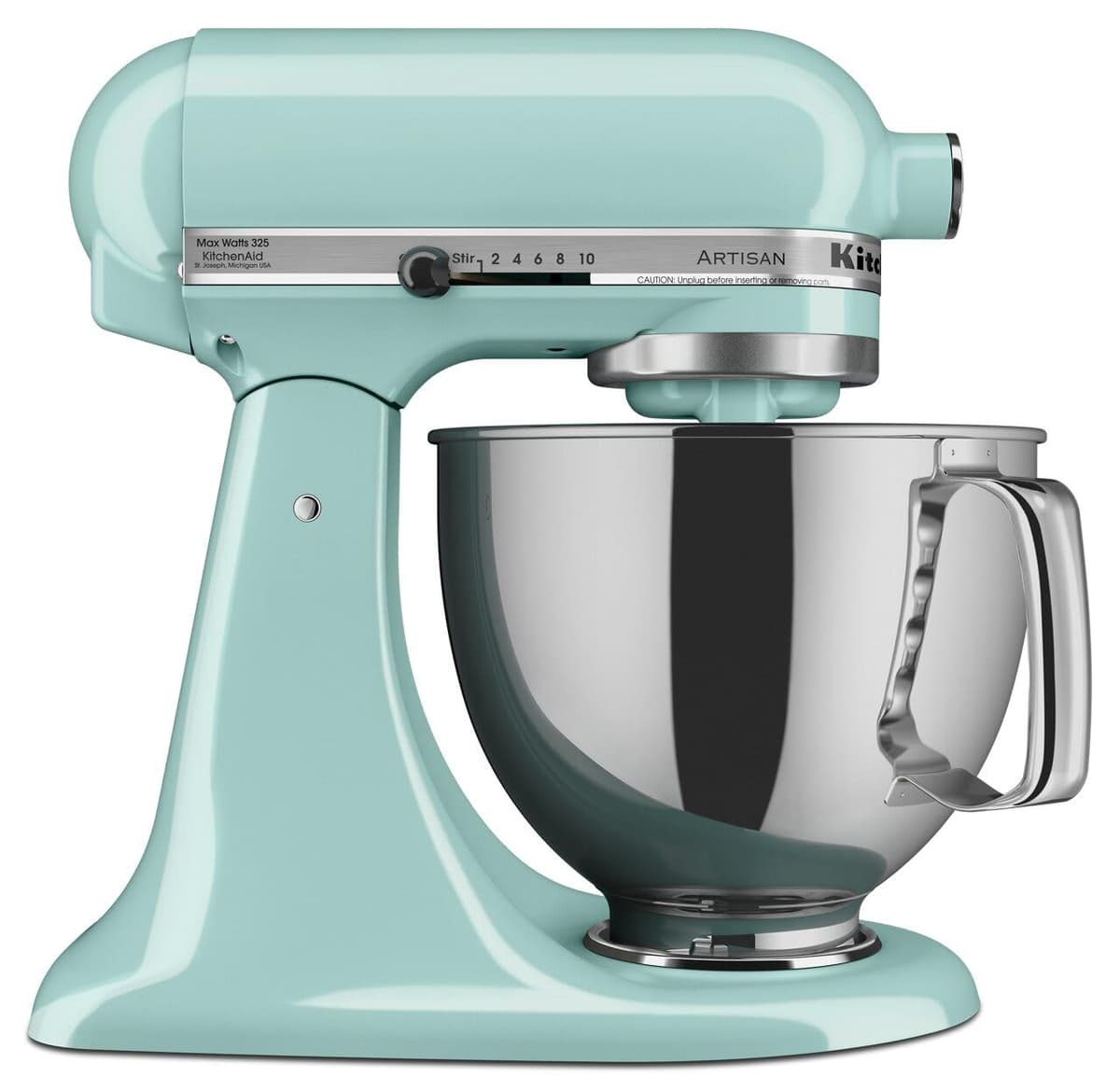 KitchenAid Artisan Series 5 Quart Tilt Head Stand Mixer with Pouring Shield KSM150PS, White — view 24