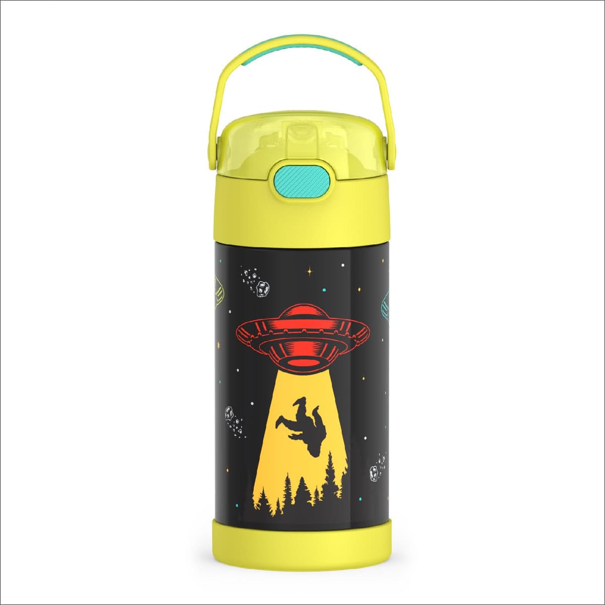 THERMOS FUNTAINER Water Bottle with Straw - 12 Ounce - Kids Stainless Steel Vacuum Insulated Water Bottle with Lid, Animal Presents — view 33