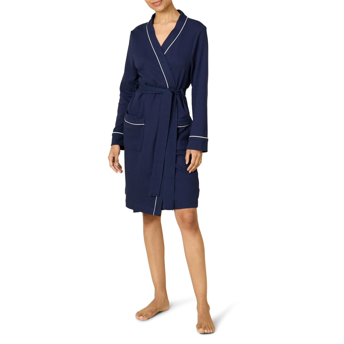 Amazon Essentials Women's Lightweight Waffle Mid-Length Dressing Gown (Available in Plus Size) — view 15