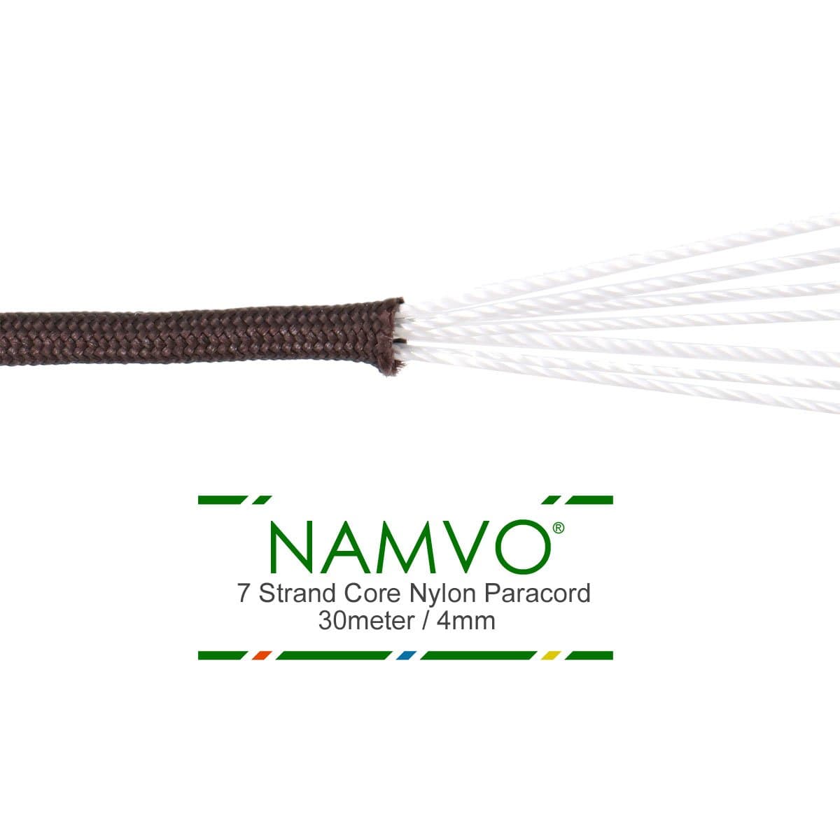 Namvo 550 Paracord Mil Spec Type III 7 Strand Parachute Cord Total Length 100ft/30 Meters Spots/Stripes/Camouflage — view 2