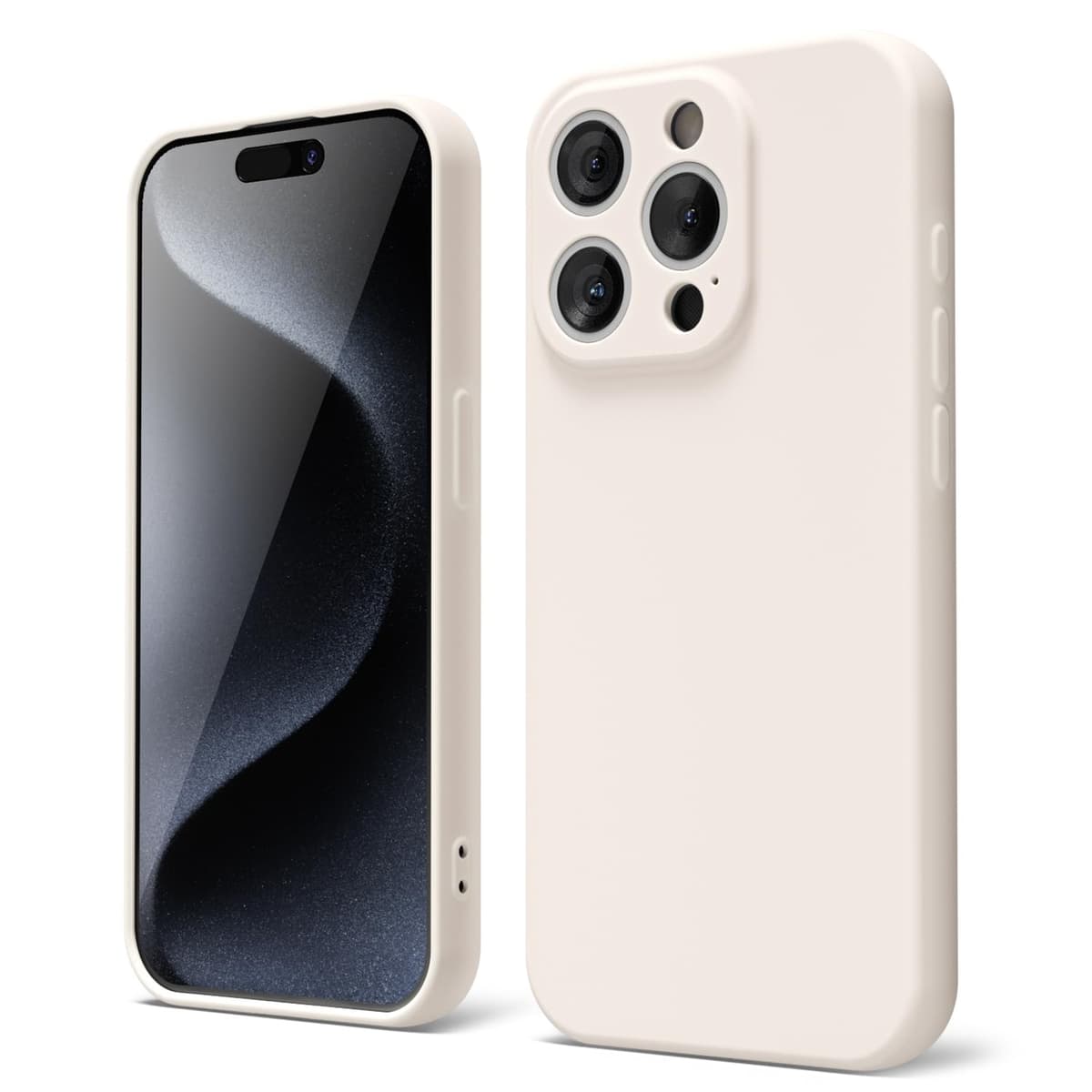 oakxco for iPhone 17 Pro Max Phone Case Liquid Silicone, Cute Thin Slim Grip Soft Rubber Gel for Women Men, Smooth Matte TPU Plain Solid Color Girly Simple Case with Camera Cover, Light Pink — view 328