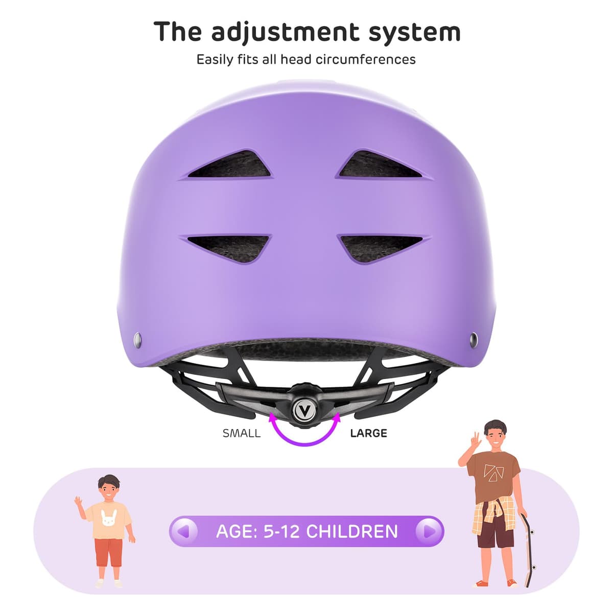 ValueTalks Set de Protección Patinaje, Protección Infantil Consta de Casco Ajustable Rodilleras Coderas para Patinaje Ciclismo Monopatín y Deportes Extremos — view 5