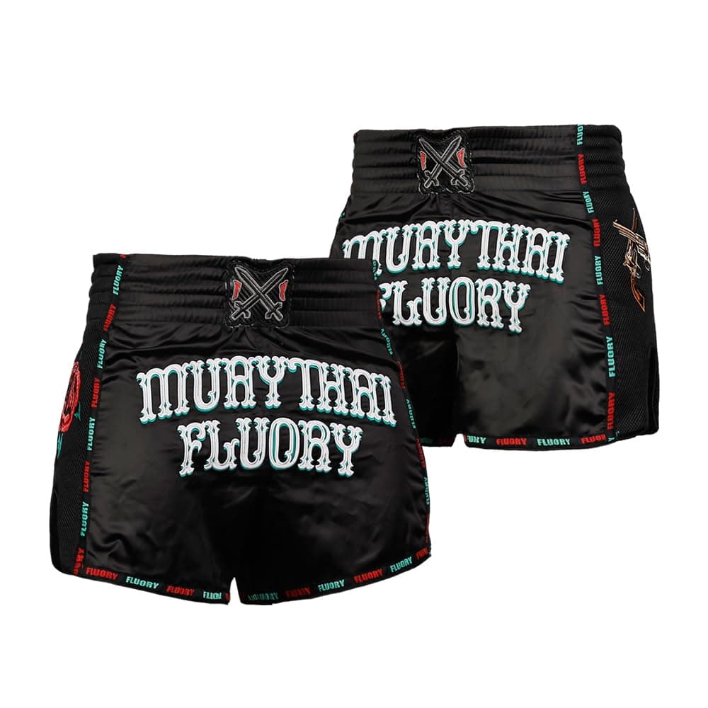 FLUORY Muay Thai Shorts, MMA Fight Shorts Ropa de Entrenamiento Jaula Lucha Grappling Artes Marciales Kickboxing Shorts Ropa — view 47