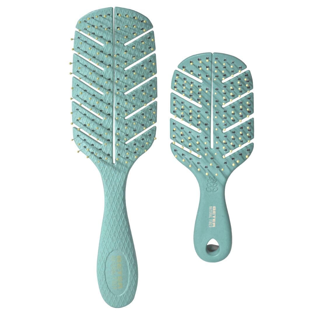 Beter - Cepillo de pelo esqueleto antitirones Natural Fiber hecho a base de fibras de trigo, Cepillo Desenredante Antienredos y Antirotura, Peinado suave y sin tirones, Para todo tipo de cabellos — view 16