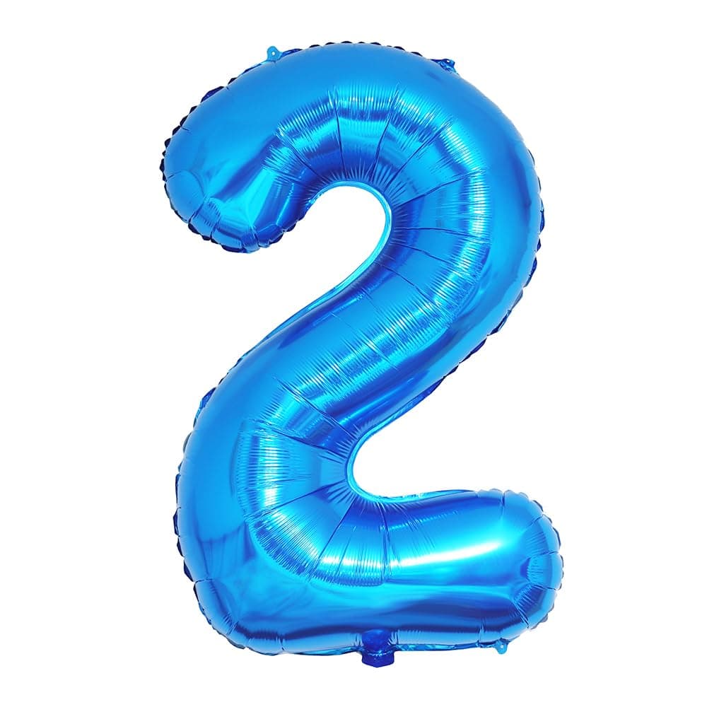 Foil Globo Número 5 Azul 40" (101cm), Inflable Helio o aire, Gigante Numeros 0-9, 10-19, 20-29, 30-100, Grande Globos Decoración para La Boda Aniversario y Cumpleaños Fiestas — view 390