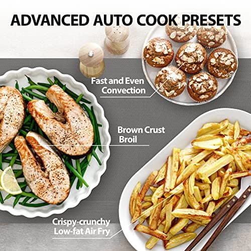 TOSHIBA Air Fryer Combo 8-in-1 Countertop Microwave Oven, with Convection, Broil, Odor Removal Mode, 12.4" Position Memory Turntable, Child-Lock, 1.0 Cu.ft, Black Stainless Steel, ML2-EC10SA(BS) — view 3